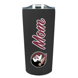 The Fanatic Group Florida State University Mom 18 oz. Double Walled Stainless Steel Soft Touch Tumbler - Black