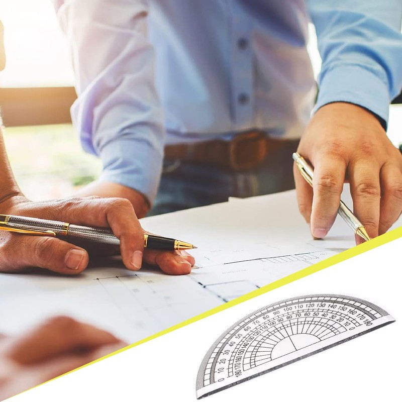 SULIUDAJI 3 Pcs Plastic Protractor Goniometer 180 Degree