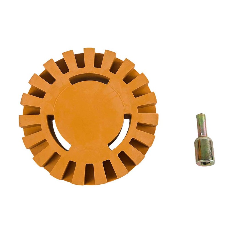 QWORK® Radierer Gummi Aufkleber Entferner, mit Bohradapter, für Kleberesten und