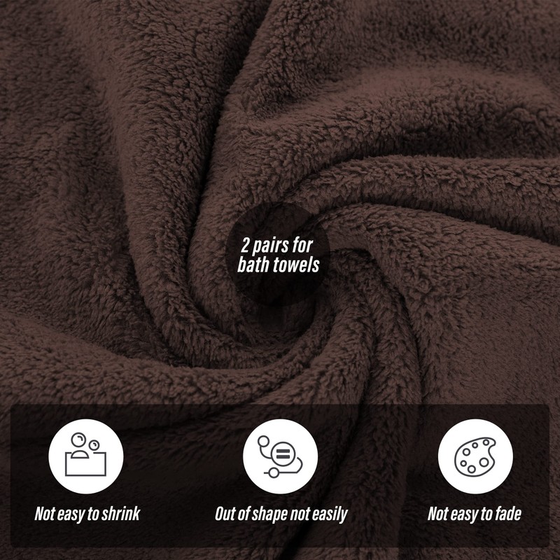 MOONQUEEN 2 Pack Premium Bath Towel Set - Quick Drying