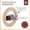 Bieco Wooden Teething Ring Baby from 0 Months, Diameter 8