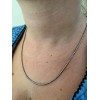 Vintage Solid 925 Sterling Silver Rounded Box Chain 2mm Necklace