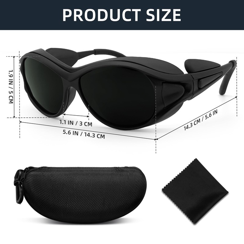 UpaClaire Welding Goggles All Around Safety Welding Lens Anti-Scratch Goggles