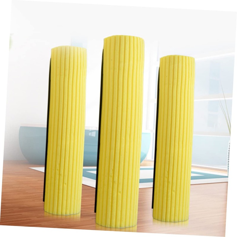 IWOWHERO 2pcs Sponge Mop Head Mop Automatic Wipes Roller Mop