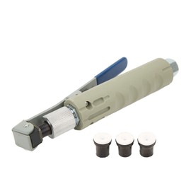 Sandblasting Nozzle, Wear-resistant Jet Gun Nozzle Head with 3 Ceramic Tips, Removes Abrasive Stains, Rust and Dirt, Replacement for Multiple Media