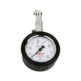 SK11 G-040 Tire Gauge, 400K, Analog Stainless Steel, Measuring Range: 50-400 kPa