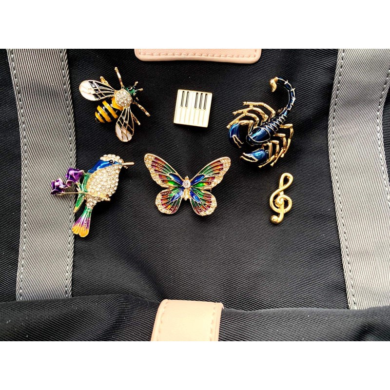 Bird Brooches Bird3 Pack of 3, Metal