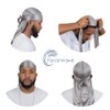 ForceWave Durags para hombre, 10 piezas de satén Durags con