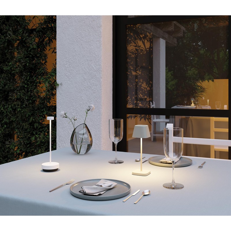 Blomus KODU Mobile Rechargeable LED Table Lamp - Silk Grey