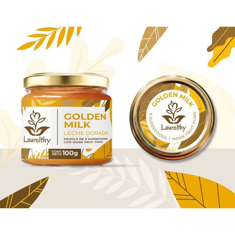 Laurelthy Golden Milk - Leche Dorada En Polvo 100g