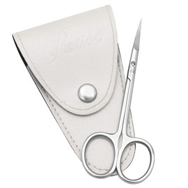 ROUSE Cuticle Scissors Extra fine Curved Blades-Eyebrow Scissors-Professional Beauty Trimming Scissors for Nose Hairs Mustache and Beard-Manicure/Pedicure Scissors Dry Skin