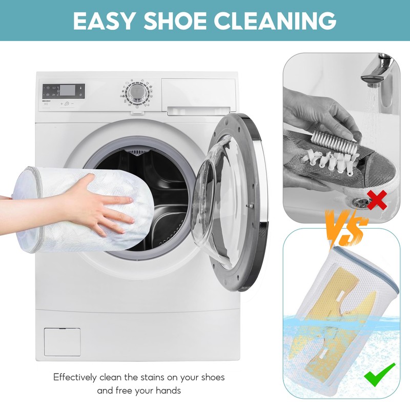 Shoe Washing Machine Bag, 4 Pcs Trainer Washing Machine Bag,