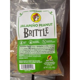 Buc-ee's Jalapeno Peanut Brittle. 5 OZ