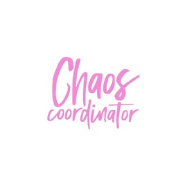Chaos Coordinator Funny CCI Decal Vinyl Sticker|Cars Trucks Vans Walls Laptop|Pink|5.5 x 4.25 in|CCI2277