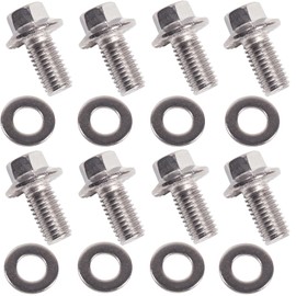 90080-11373 Skid Plate Bolts Compatible with Toyota 4Runner Tacoma FJ Cruiser Tundra Sequoia Land Cruiser 304 Stainless Steel Hex Head 6 Pack