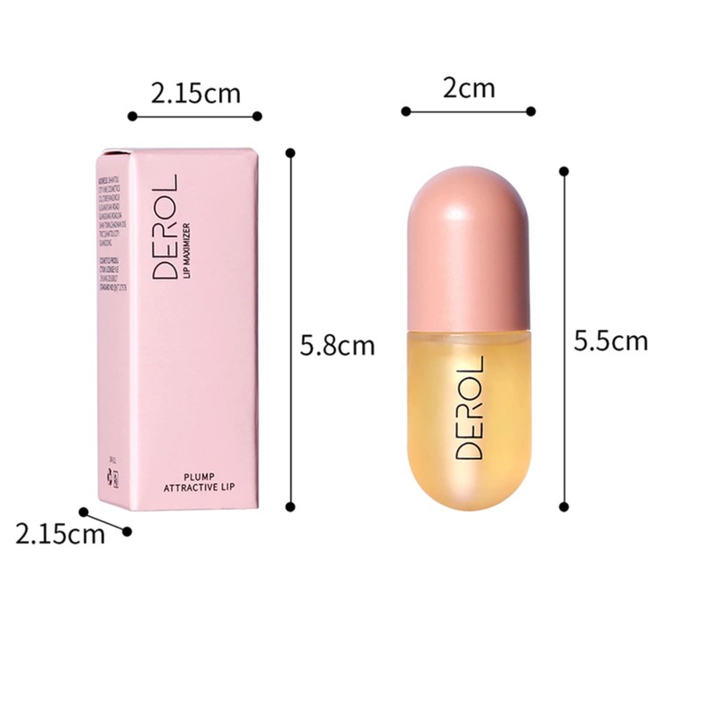 Rosarden Natural Lip Plumper and Lip Care Serum, Lip Enhancer,