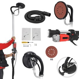 Segawe Drywall Sander Commercial Electric Adjustable Variable Speed Sanding Pad 800W