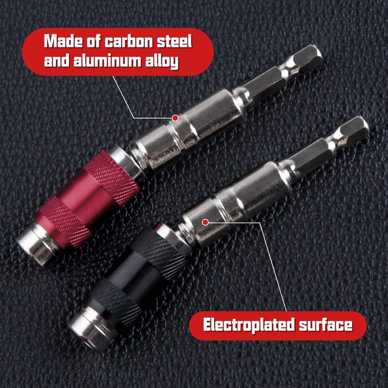 LEONTOOL Extension Bit, Universal Joint, Magnetic Absorption, Universal Bit Adapter,