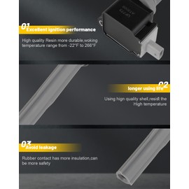 OCPTY Ignition Coil Coils Pack fits DG555 B235 GN10742,for Lincoln Nautilus 2.7L 2019,for Lincoln MKZ 3.0L 2017-2020,for Lincoln MKX 2.7L,for Lincoln Continental 3.0L 2017-2020 set of 6