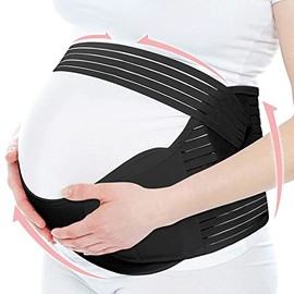 Faja Embarazo Soporte para el Alivio del Dolor de Pelvis, Lumbar y Espalda,Juego de Tres Piezas,Tres Yardas Faja para Embarazadas, Suave y...         