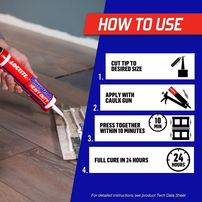 Loctite Power Grab Express Heavy Duty Construction Adhesive, 9 fl