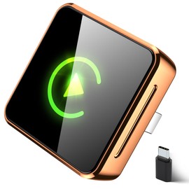 Wireless CarPlay Adapter 2026 Upgraded, 2-in-1 Adapter Converts Wired to Wireless Dongle, 5GHz WiFi Auto-Connection, Plug & Play for Cars with Factory Wired CarPlay/Android Auto (Orange)