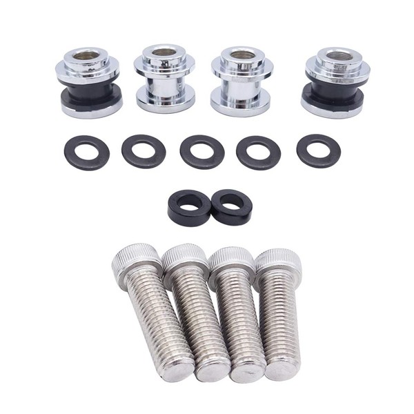 XJMOTO Detachable Sissy Bar Tour Rack 4-Point Docking Hardware Kit