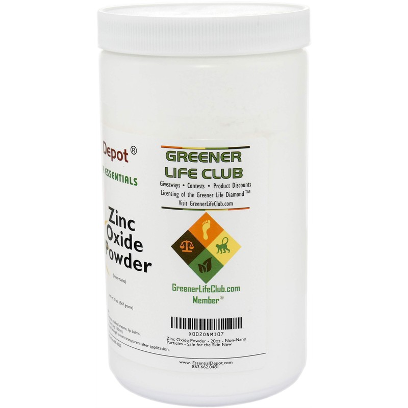 Zinc Oxide Powder - 20 oz. - Non-Nano Particles -