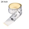 uxcell Self-Adhesive Measuring Tape with Fractions 24 Inches Workbench Ruler,