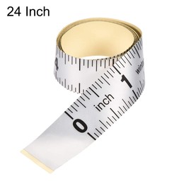 uxcell Self-Adhesive Measuring Tape with Fractions 24 Inches Workbench Ruler, Peel and Stick Measure Tape for Woodworking, Saw, Drafting Table