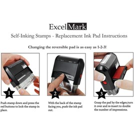 DECLINED Self Inking Rubber Stamp - Red Ink (ExcelMark A1539)
