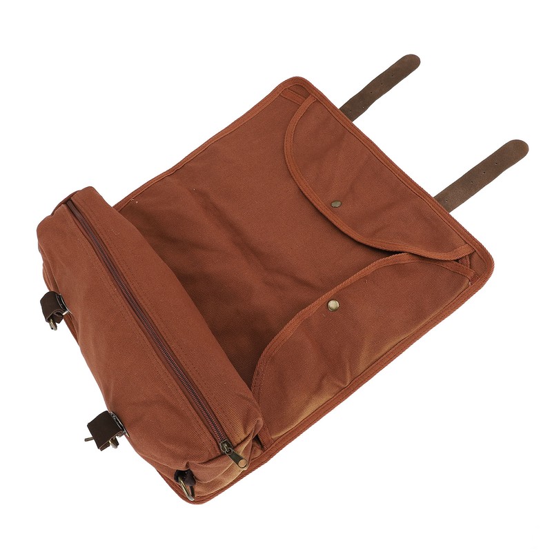 Bartender Tool Bag Canvas Leather Bartender Roll Bag Portable Multiple