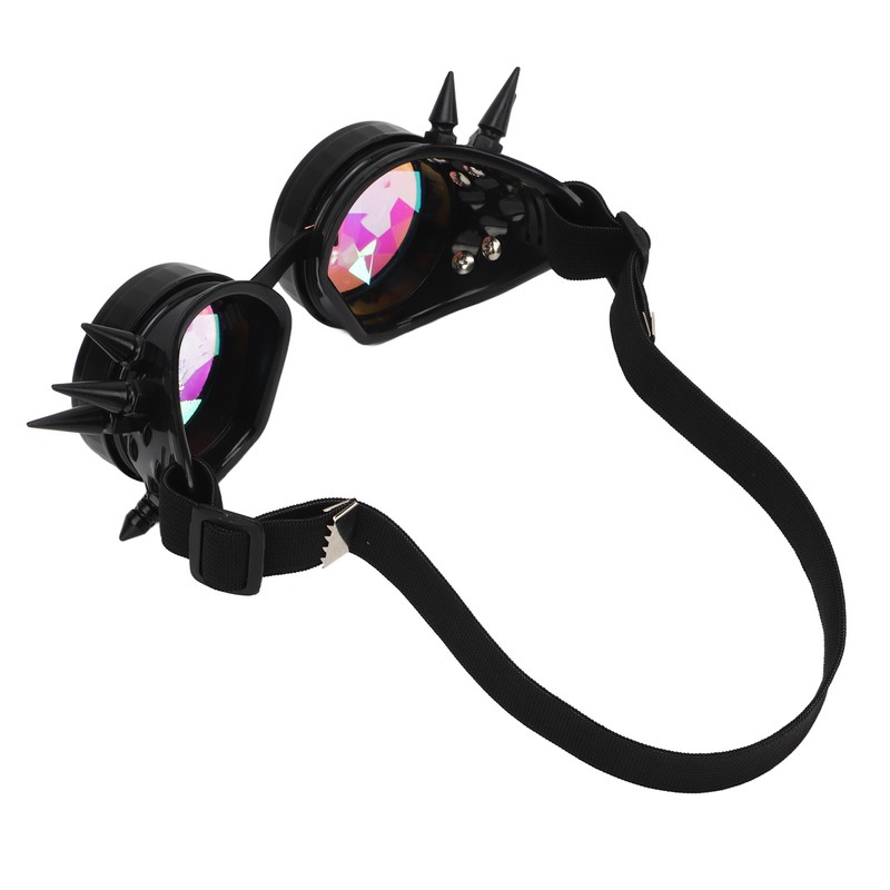 Steampunk Goggles Retro PC ABS with Elastic Band Kaleidoscope Rave