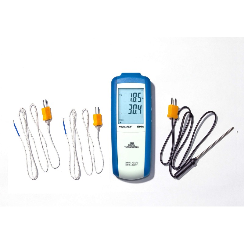 PeakTech 5135 Digital Thermometer with Sensor, -200 °C + 1372