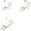 3Pcs Gold Zipper Pull Replacement Zipper Repair,Zipper Slider Pull Tab,