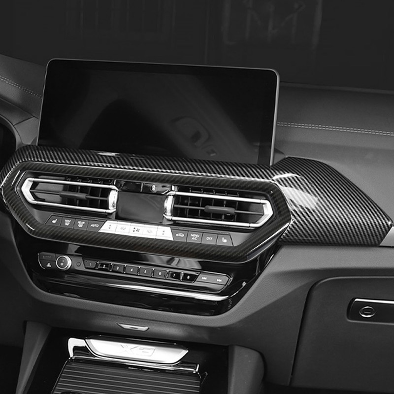 Central Control AC Air Vent Cover Trim Carbon Fiber Style