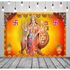 BELECO 8x6ft Fabric Indian God Backdrop Goddess Sheran Wali MATA