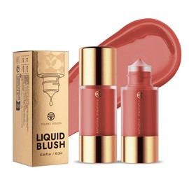 Liquid Blush Cream Face Blush - Soft Velvet Silk Texture, Long-lasing, Buildable and Blendable, Moisturizing Face Liquid Blush Stick for Cheek (03#, 37g)