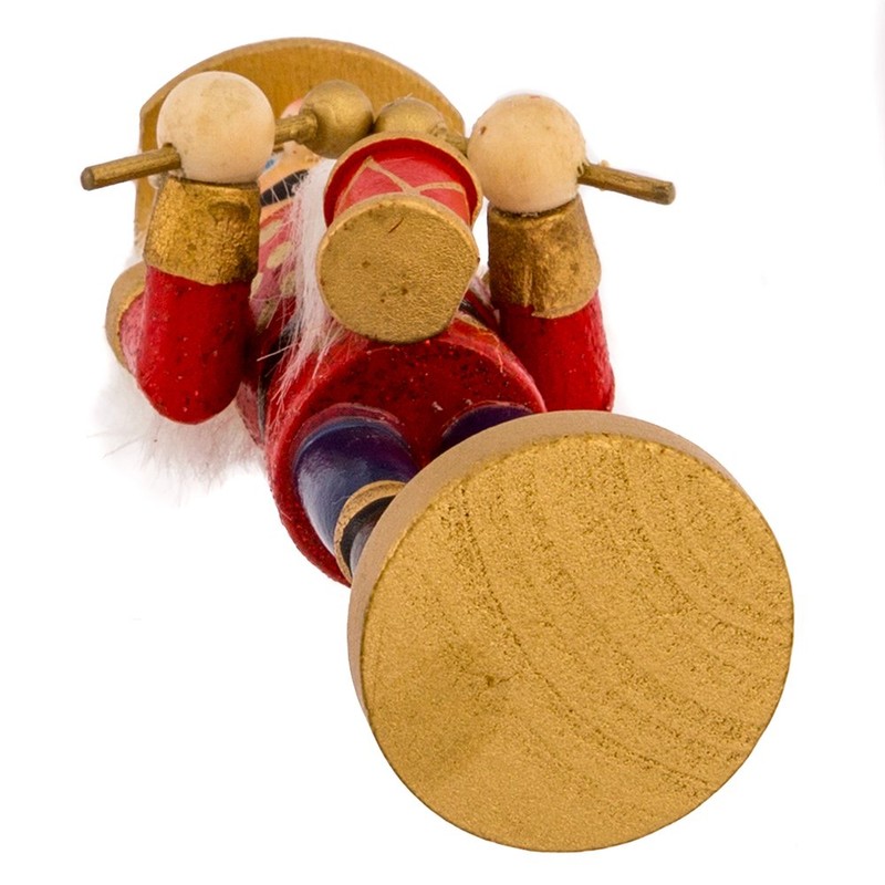 Kurt Adler Wooden Nutcracker Ornament 4-Piece Box Set, 5-Inch