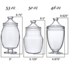 Amazing Abby - Keep - Acrylic Apothecary Jars (3-Piece Set,