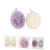 OHPHCALL 4pcs Exfoliating Shower Loofah Elastic Hand Strap Soft Bath