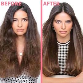 Crema de peinado 3 en 1 para Flyaways - Crema antiencrespamiento para definir todo tipo de cabello y texturas - Añade brillo y suavidad con el cepillo