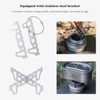 Boundless Voyage Titanium Spirit Burner Mini Alcohol Stove with Brackets