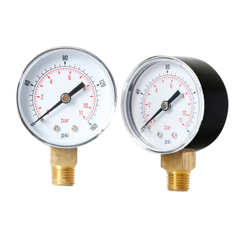 TEHAUX 2pcs Psi Pressure Gauge High Precision Npt Design for