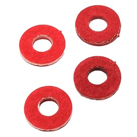 M2 x 4mm x 0.5mm Fiber Motherboard Insulating Washers, Fiber Red Paper Washer Gaskets,Flat for Screw Insulation,500pcs(Red)