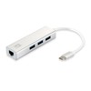 LevelOne USB-0503 Gigabit USB Network Adapter with USB Hub