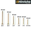 Hinrichs 417-piece screw dowel set - storage case with dowel