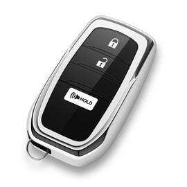 ZSPDACC for Toyota Key Fob Cover 3 Buttons fits 2025 2024 2023 GR Corolla Cross Tacoma 4Runner Prius Land Cruiser