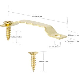 Pack of 60 Sawtooth Picture Hangers, Picture Hangers, Picture Hangers, with Screws, Prong Hangers, Black, Gold, Silver