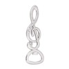 Bottle Opener Treble Clef with Rhinestones - Great Gift for